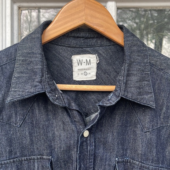 West Major Denim Shirt with Snaps - Large - Picture 2 of 6